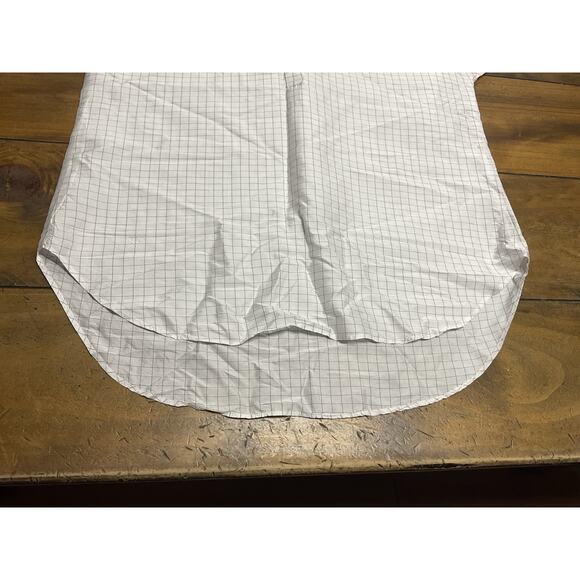 Eileen Fisher 100% Silk Check Mandarin Collar Size XXS - Picture 6 of 10